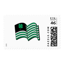 Leprechaun Flag / Irish Flag postage by Shirtuosity Leprechaun Flag / Irish Flag postage