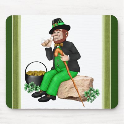 Leprechaun Gold Mouse Pads by Spice