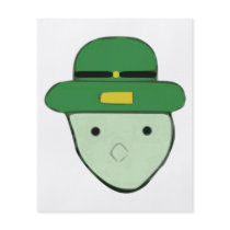 Leprechaun Green Colored Sketch Meme Flyer Design