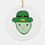 Leprechaun Green Colored Sketch Meme Christmas Ornament