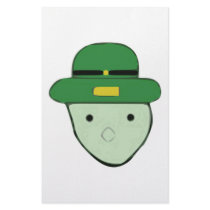 Leprechaun Green Colored Sketch Meme Stationery Paper