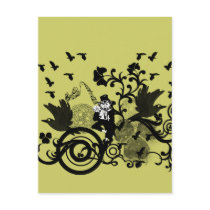 Leprechaun in Black Postcard
