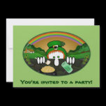 Leprechaun Kilroy Invitations invitations