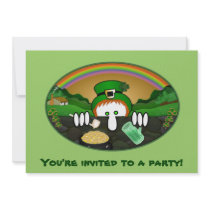 Leprechaun Kilroy Invitations