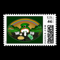 Leprechaun Kilroy Postage
