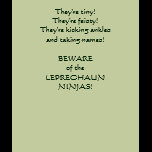 Leprechaun Ninjas! t-shirts