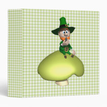 Leprechaun On Toadstool binders