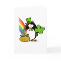 Leprechaun Penguin cards