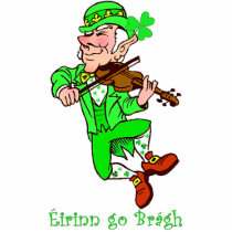 Leprechaun playing fiddle sculpture photo sculptures