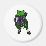 Leprechaun Pug Fridge Magnets