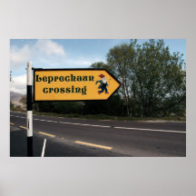 leprechaun sign poster