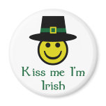 Leprechaun Smiley Fridge Magnet