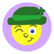 Leprechaun Smiley Sticker