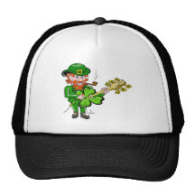 Leprechaun St. Patricks Day 4 leaf Clover Guitar Hat