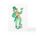 'Leprechaun' St Patrick's Day Greeting Card by helikettle 'Leprechaun' St Patrick's Day Greeting Card