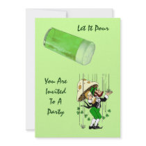 LEPRECHAUN ST. PATRICK'S DAY INVITE EZ2 CUSTOMIZE