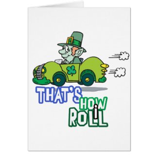 Leprechaun St. Pattys Card card