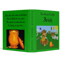 "Leprechaun" Tis Good To Be Irish binders