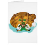 Leprechaun Trapped by a Kitten's Paws Card