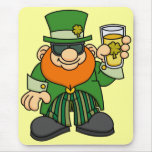 Leprechaun with Beer Mousepad