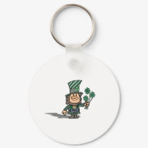 Leprechaun With Clovers keychains by Eholidayz Leprechaun With Clovers keychains