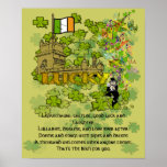 Leprechauns, Castles, Good Luck and Laughter Print