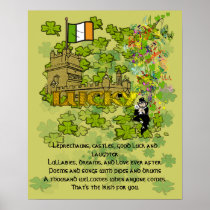 Leprechauns, Castles, Good Luck and Laughter Print