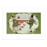 Leprechauns in love post cards