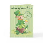 Leprechauun Greetings Greeting Cards