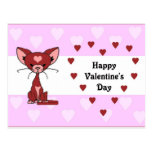 Leroy Cat Valentine's Day Postcard (Meet the Mews)