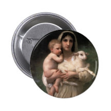Les Agneaux fine art Buttons