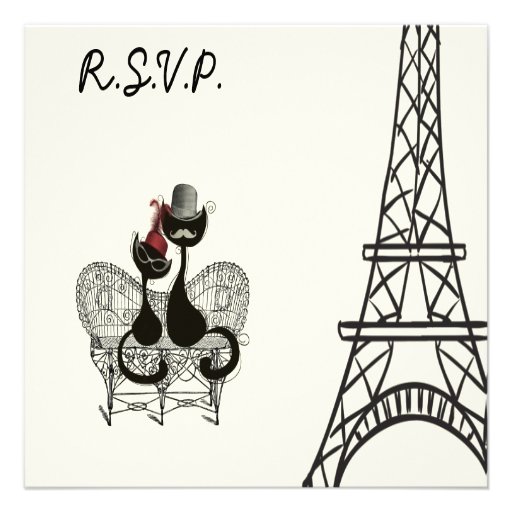 Les Aristochats Noirs - french passion 2 Invitations