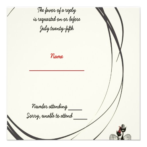 Les Aristochats Noirs - french passion 2 Invitations