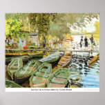 Les bain de la Grenouillere by Claude Monet Posters