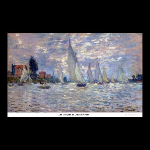 les Barques by Claude Monet Poster