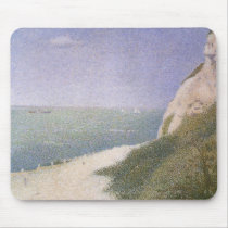Les Bas Butin, Beach at Honfleur by Seurat Mouse Pads
