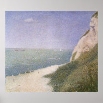 Les Bas Butin, Beach at Honfleur by Seurat Poster