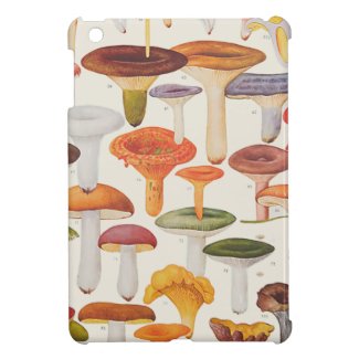 Les Champignons Mushrooms iPad Mini Cover