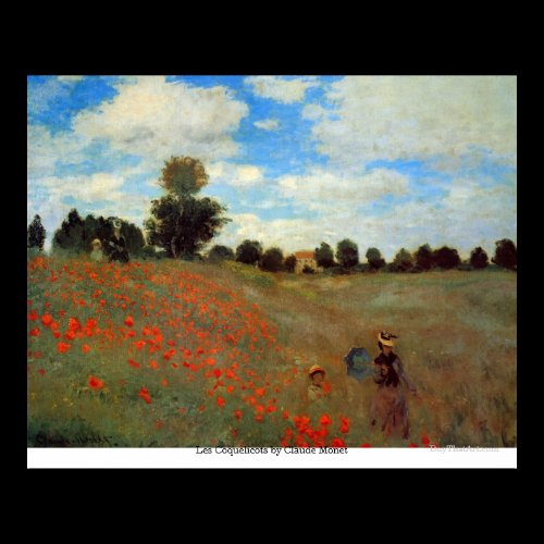 Les Coquelicots by Claude Monet Poster