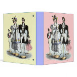 "Les Fashionables" Philipon Caricature Circa 1830 Vinyl Binders