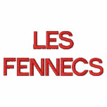 LES FENNECS embroidered hoody zip top