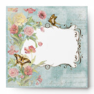 Les Fleur Pavoine - Rose n Peony Matching Envelope envelope