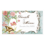 Les Fleurs Peony Rose Tulip Floral Flowers Wedding Business Card Template