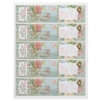 Les Fleurs Peony Rose Tulip Floral Flowers Wedding Personalized Flyer