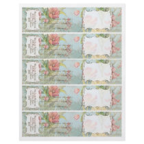 Les Fleurs Peony Rose Tulip Floral Flowers Wedding Flyers