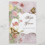 Les Fleurs Peony Rose Tulip Floral Flowers Wedding Personalized Flyer