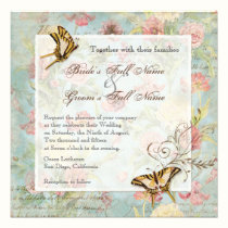 Les Fleurs Peony Rose Tulip Floral Flowers Wedding invitations