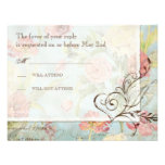 Les Fleurs Peony Rose Tulip Floral Flowers Wedding Custom Announcements
