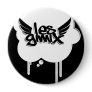 Les Gimix White Bubble Button