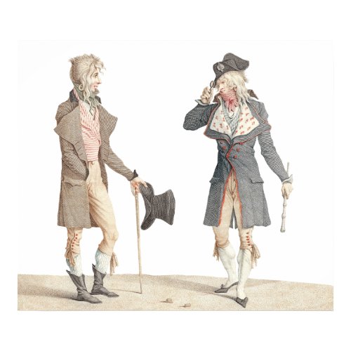 Les Incroyables by Carle Vernet - French Fashion Counter-revolutionaries
